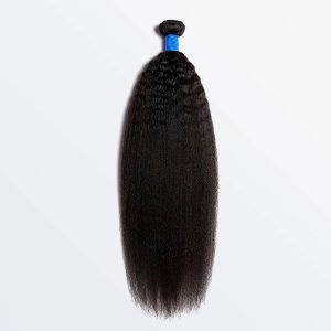 SH 14-30 Inch Kinky Straight Brazilian Virgin Hair Bundles #1B