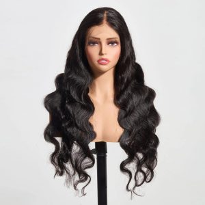 SH 13"x4" Body Wave Transparent Lace Frontal Wig #1B