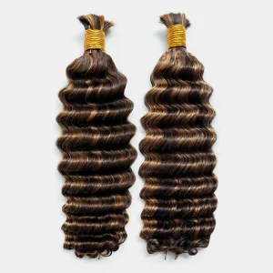 SH Deep Wave Hair Bulk Hair for Braiding P4/27