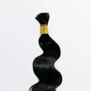SH 14-24 Inch Loose Wave Bulk Hair for Braiding #1B